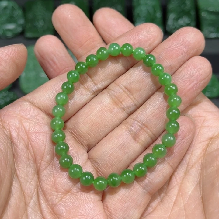 和田玉（碧玉）手链未镶嵌