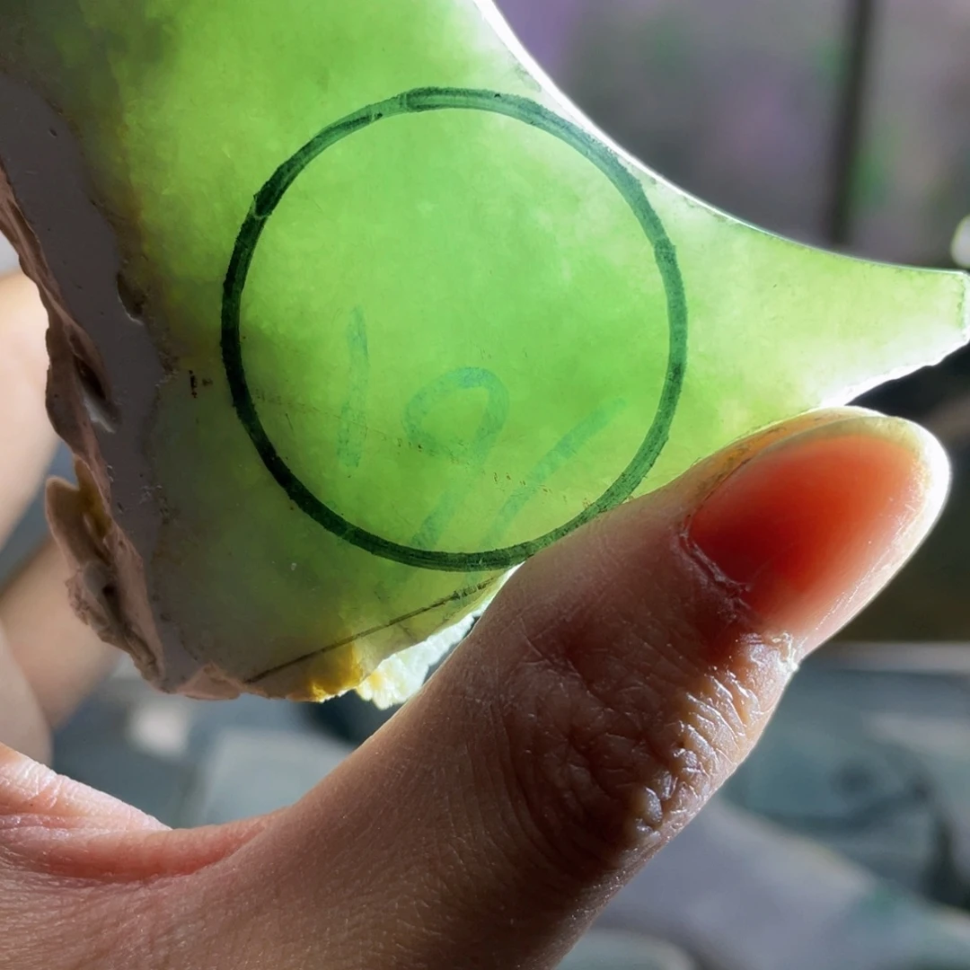 翡翠未镶嵌挂件K缅甸天然翡翠片料