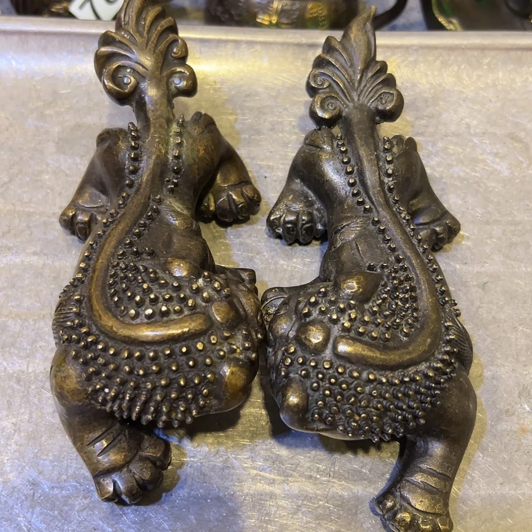 黄铜摆件，文房摆件