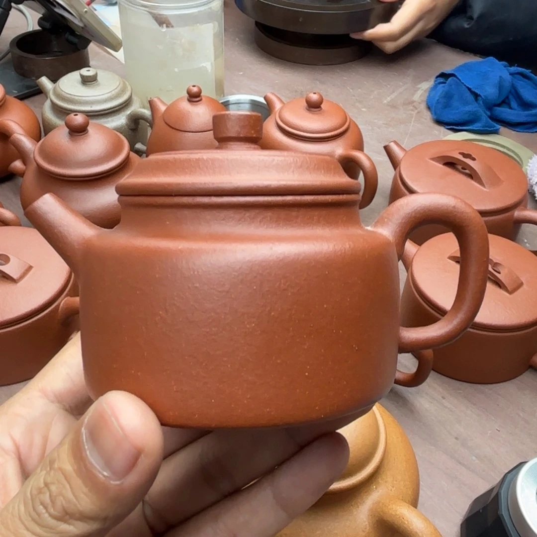 紫砂茶壶德钟壶红降坡150