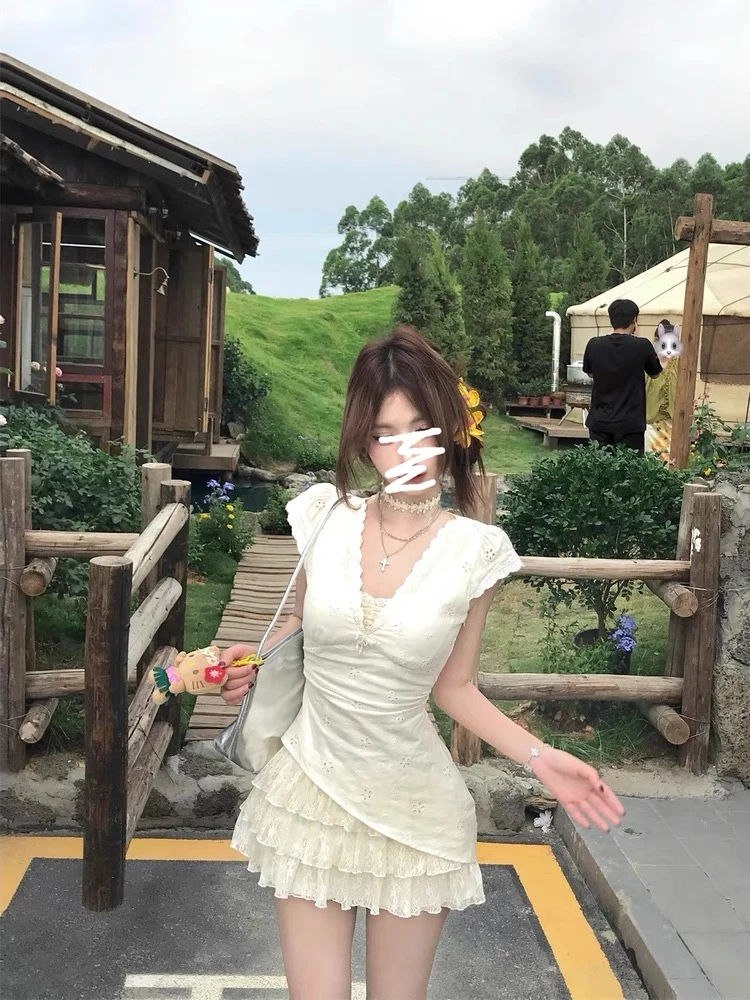 【静哥女装】夏季纯欲小众百搭修身显瘦长袖性感收腰时尚针织辣妹