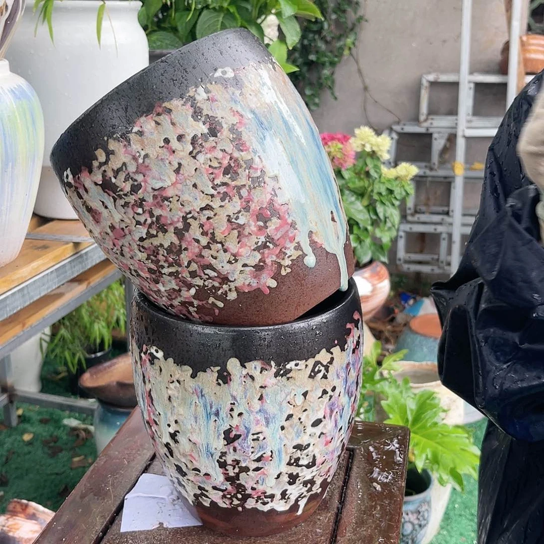 紫砂花盆王嫂花盆0611-b1003高20口18