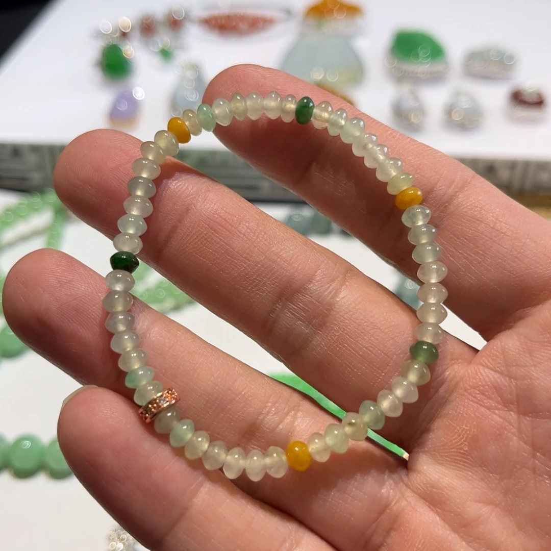 翡翠未镶嵌手链天然缅甸翡翠a货