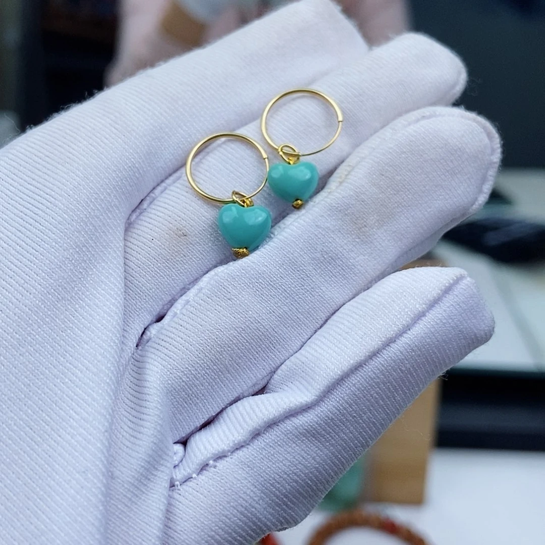 18K金镶嵌绿松石珠宝奇石