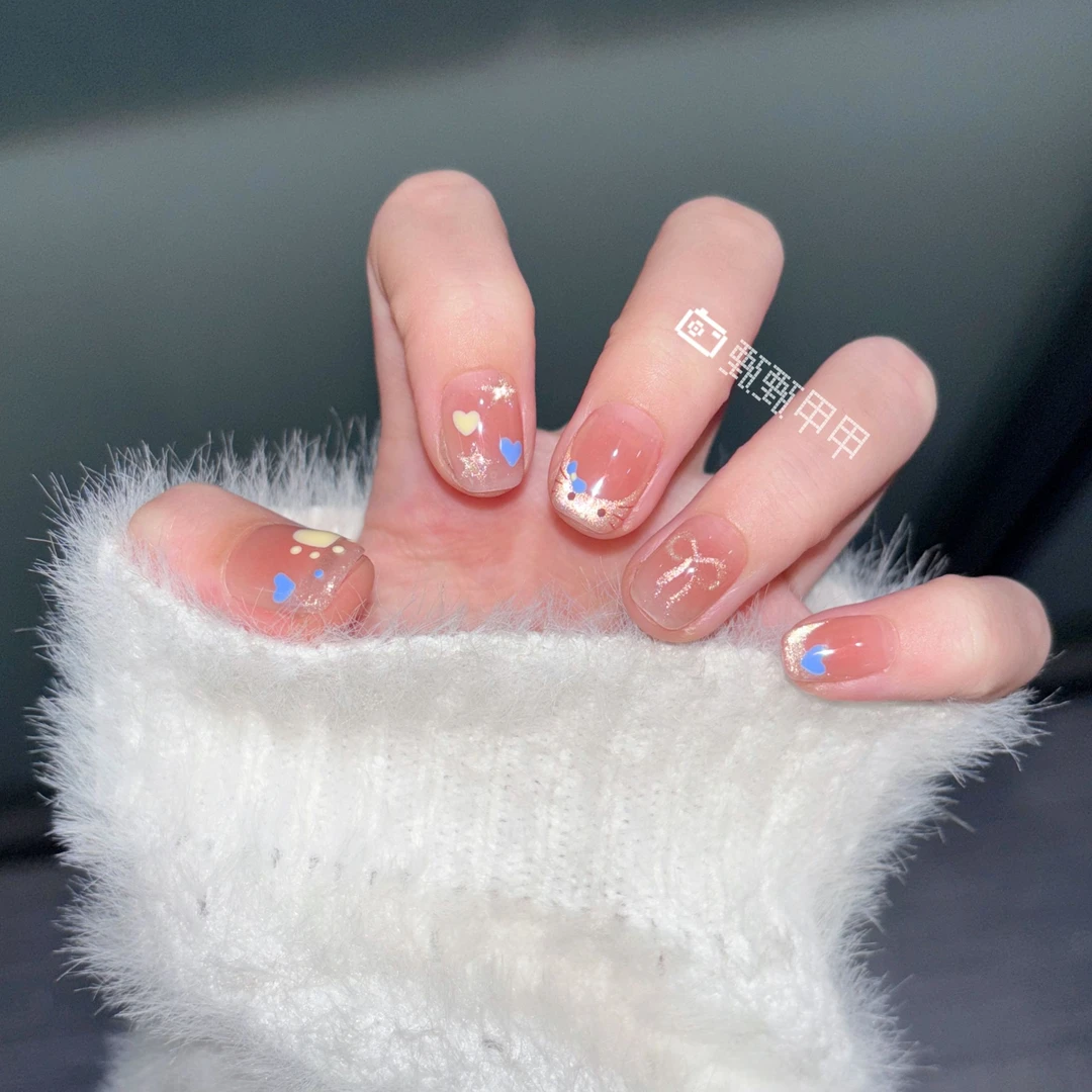 【怦然心喵】春夏手工穿戴甲贴片气质轻奢猫眼美甲富家千金高级