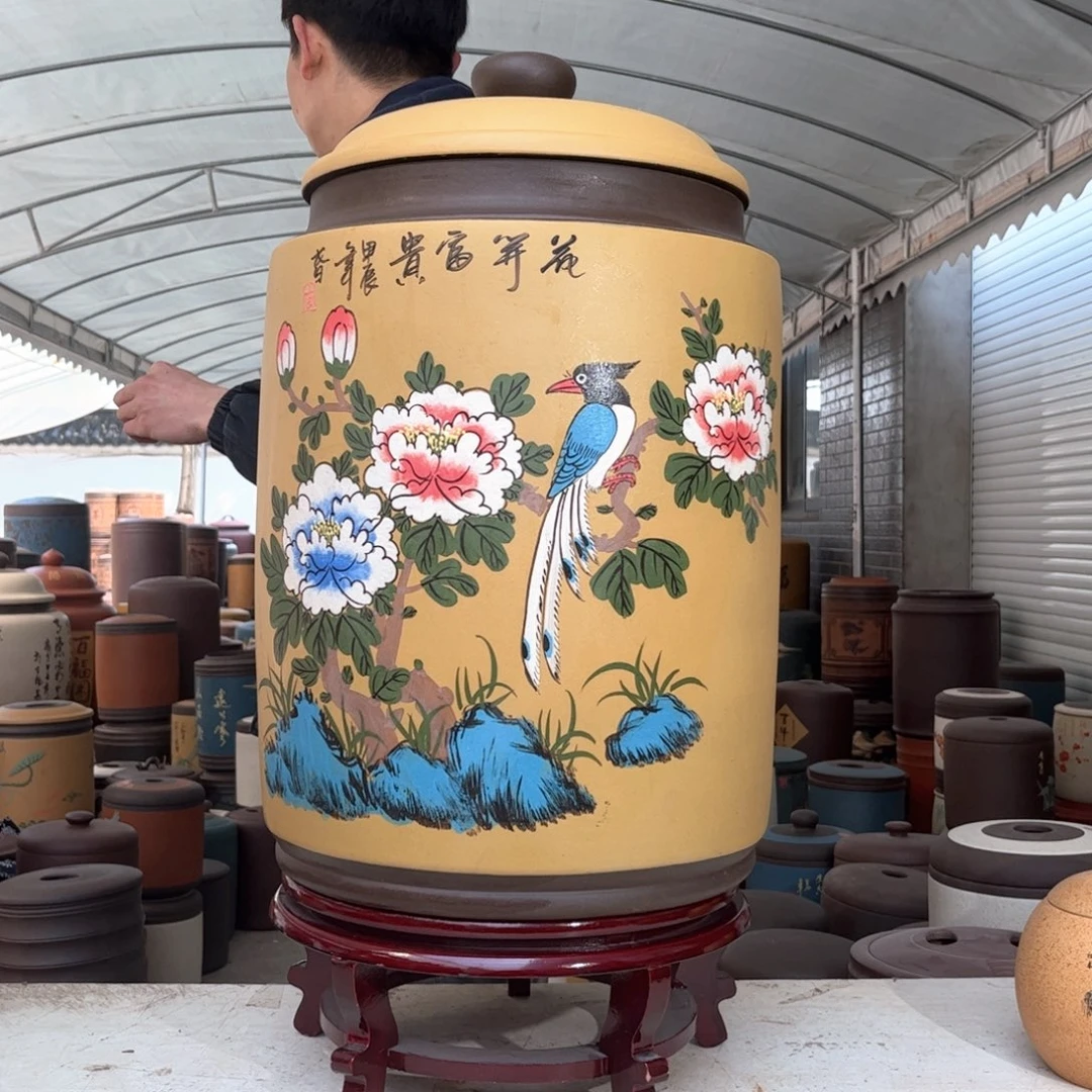 紫砂茶叶罐45 -50饼茶叶罐