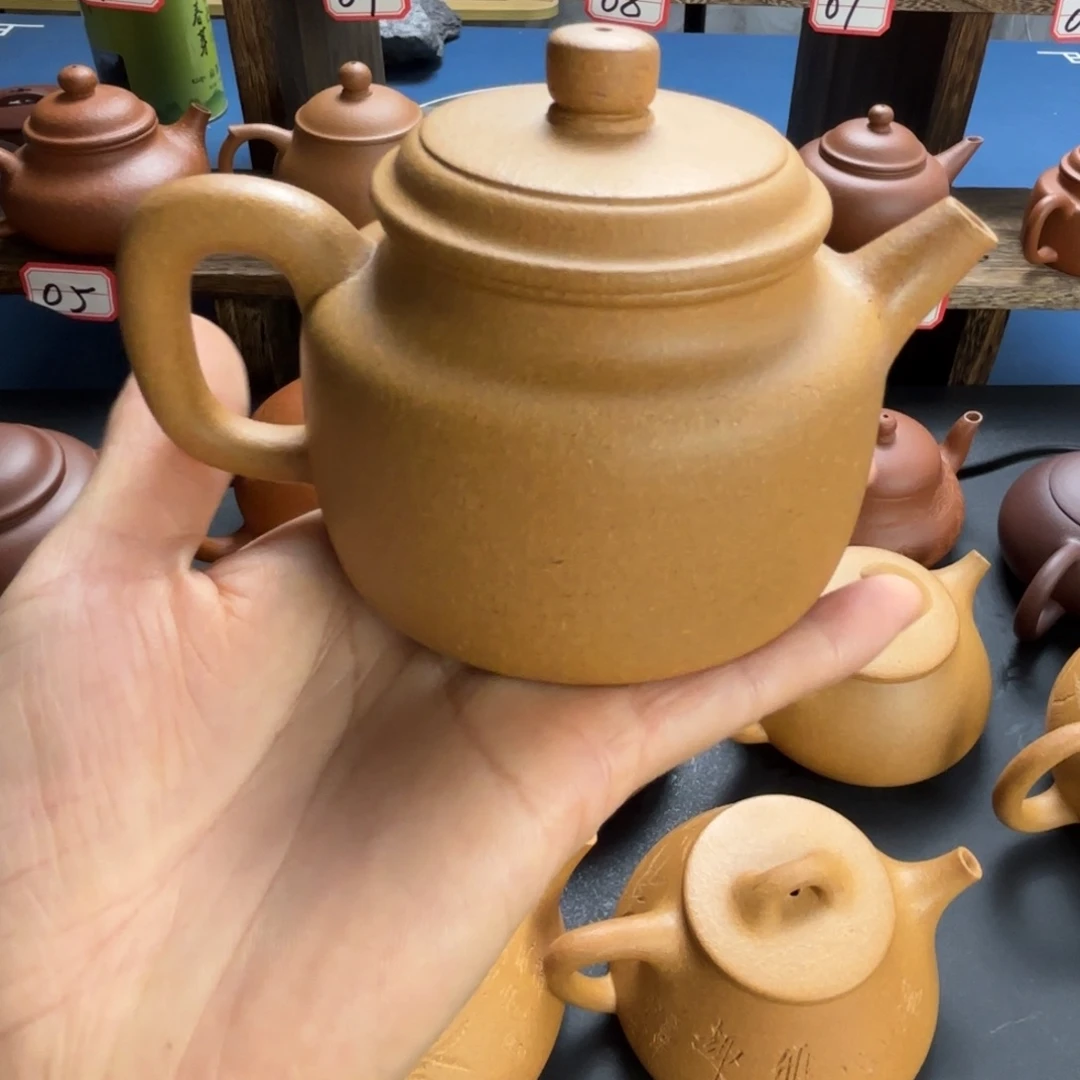 茶壶紫砂原矿零添加黄金段德中200毫升