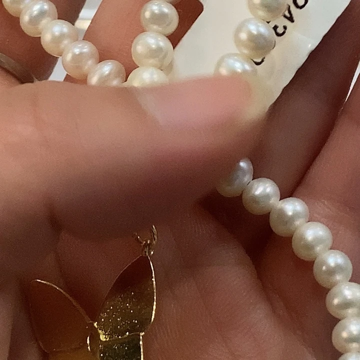 淡水珍珠银S925镶嵌手绳