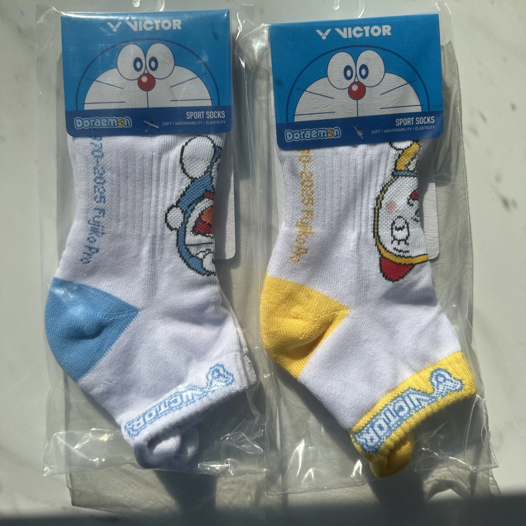 VICTOR/威克多羽毛球袜哆啦A梦联名系列SK514DRM  M 纯棉防滑