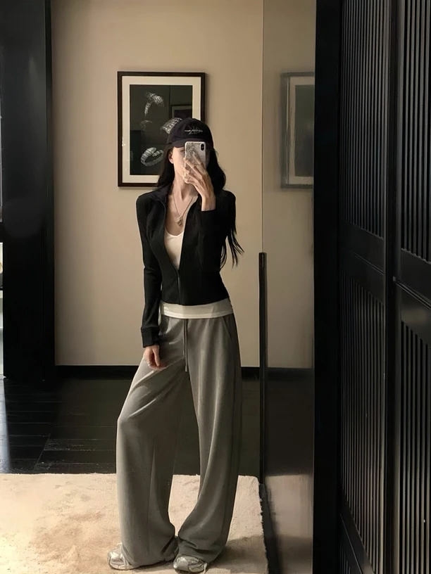 蕊总 何晨* 「Lu外套」修身长袖显瘦气质风运动瑜伽外套夏2025上衣