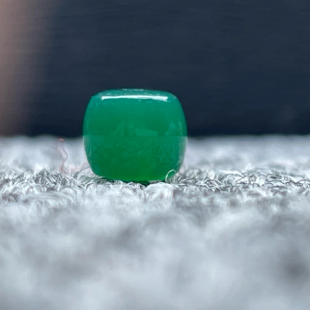 非洲翠玛瑙高冰透晴水精工老型直切桶珠尺寸7/8/9/10/12/13/14mm