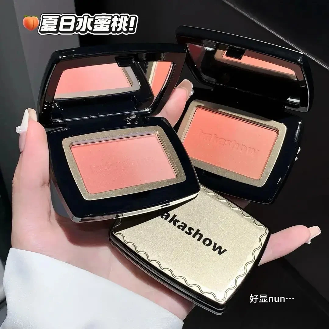 悦色渐变腮红细闪细腻显色自然韩系氛围感橘色系渐变腮红YQ