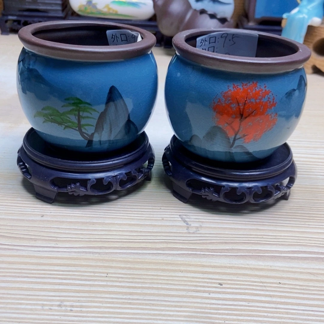 瓷片陶瓷花盆陶瓷艺术