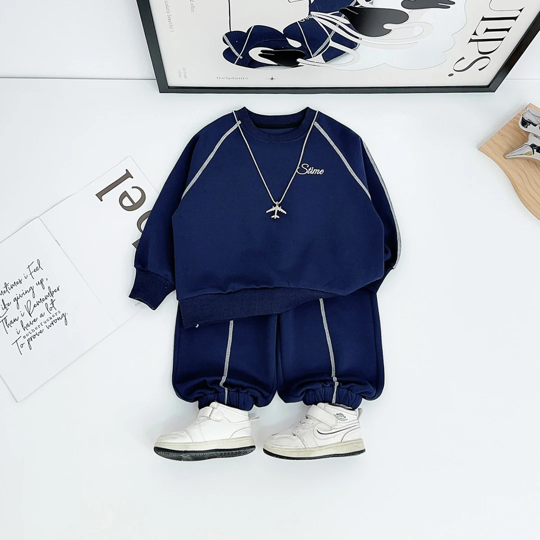 男童套装2025秋新款秋装儿童春秋季两件套 DMC8112 悠悠童话童装