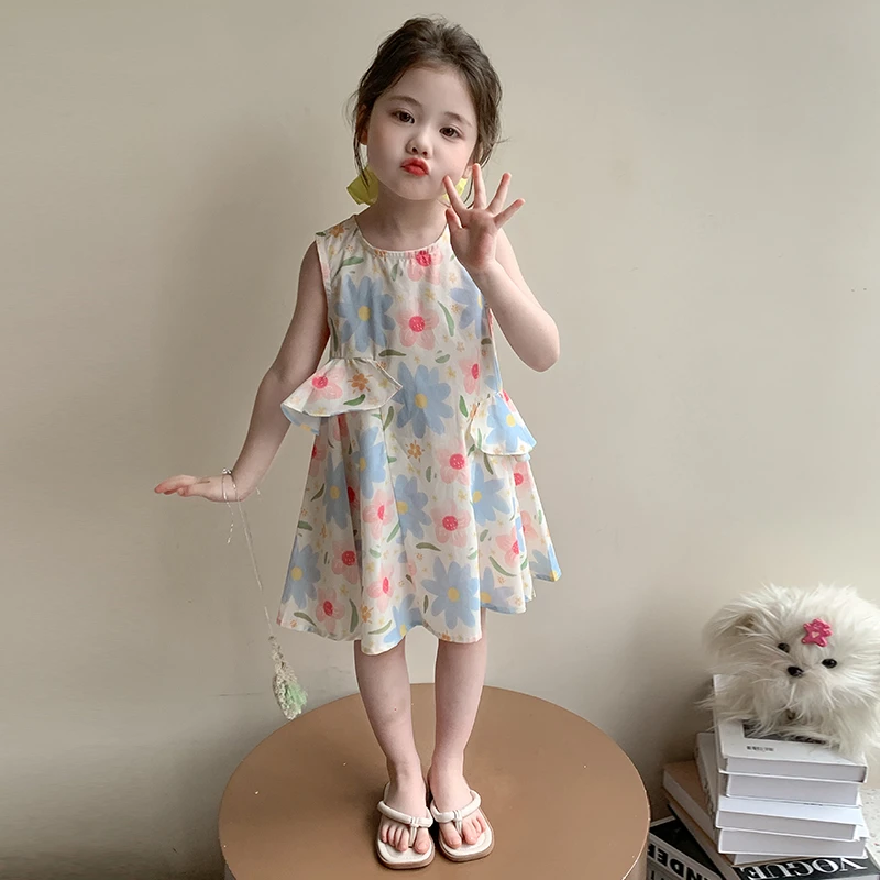 女童吊带连衣裙2025新款洋气儿童超好看裙子小女孩夏装薄款公主裙