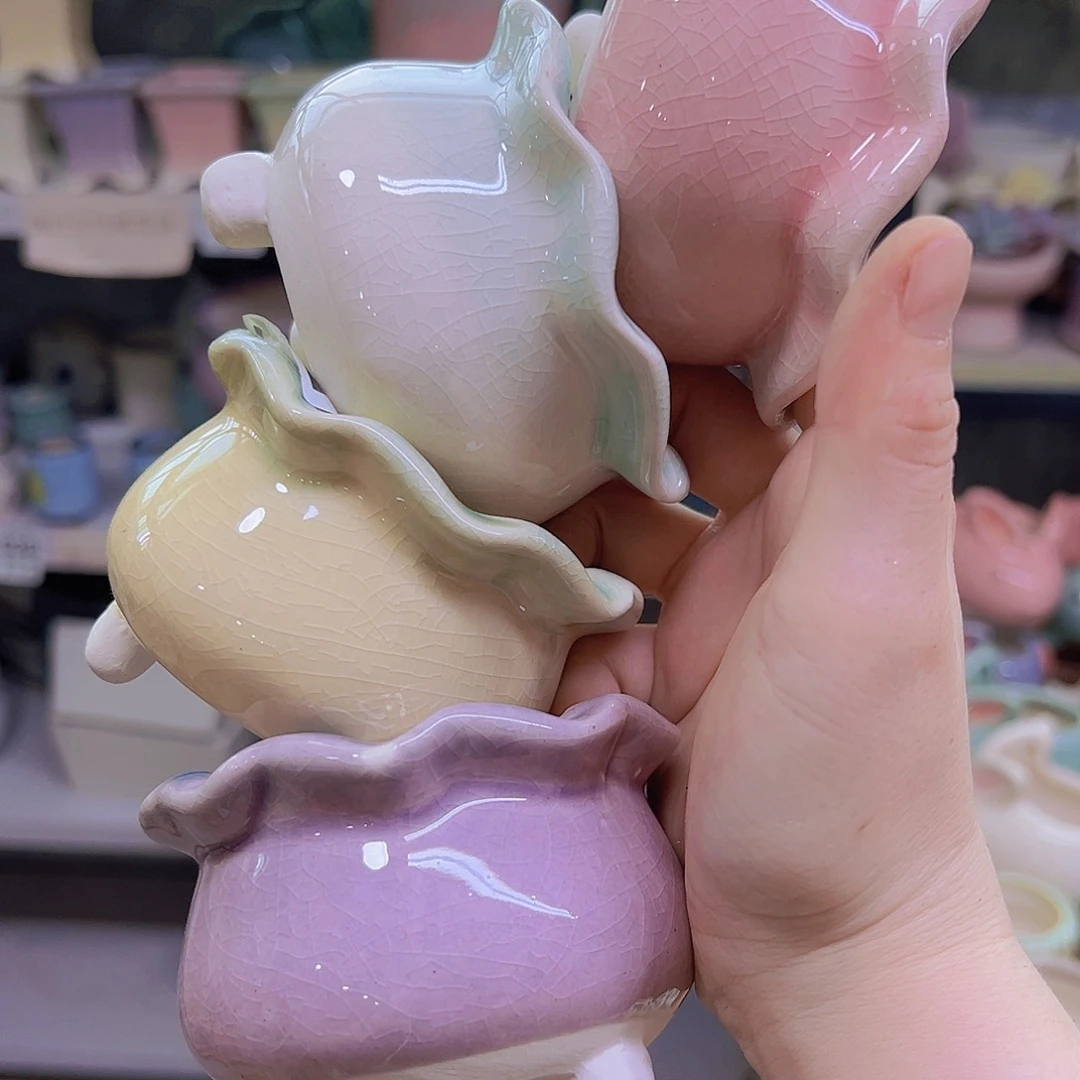 陶瓷花盆当场满12包邮