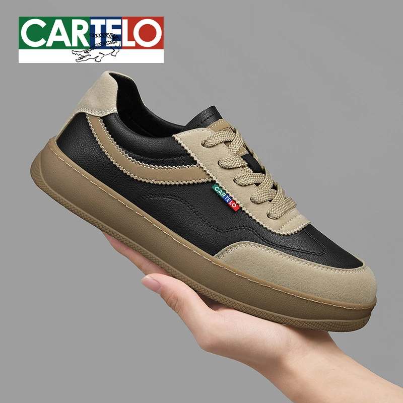卡帝乐鳄鱼男鞋春季新款百搭男士运动休闲板鞋百搭潮流阿甘鞋男款