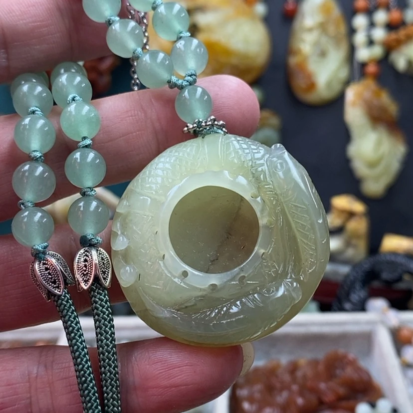 【闪购商品】蛇纹石玉吊坠未镶嵌