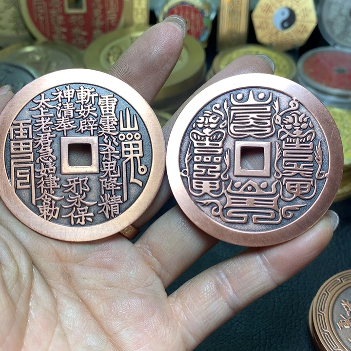 铜现代工艺品红铜两枚