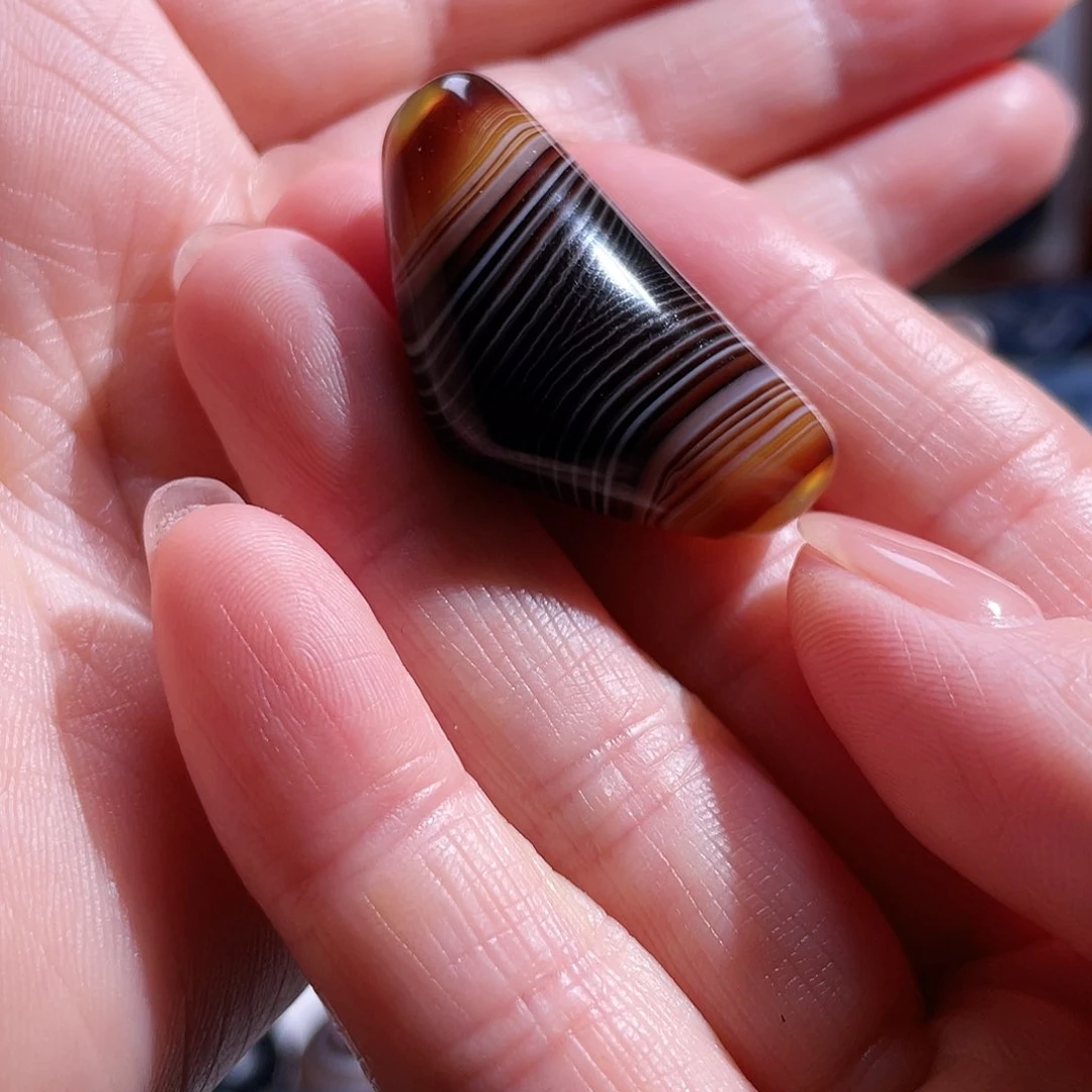 吊坠玛瑙未镶嵌玛瑙牛角吊坠