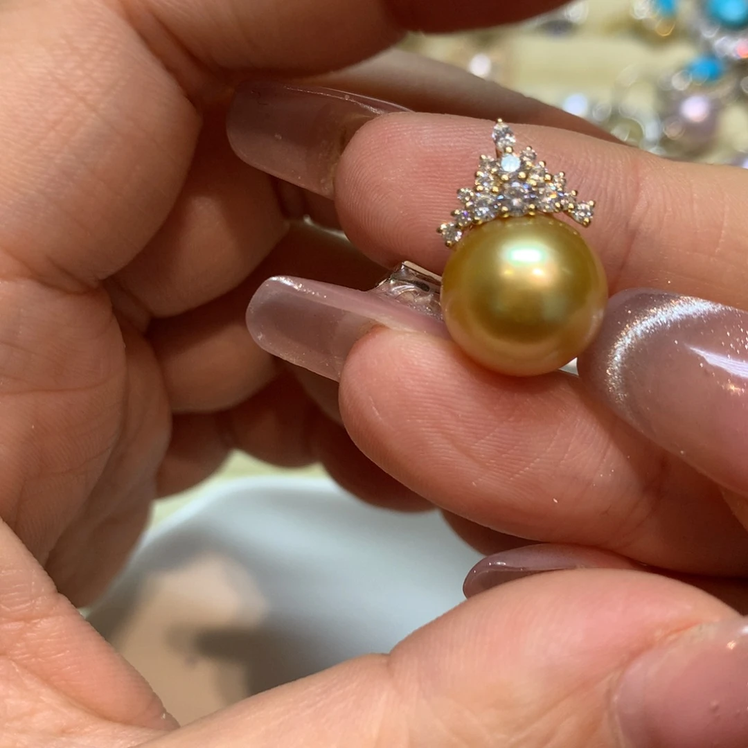 海水珍珠颈饰14K金镶嵌