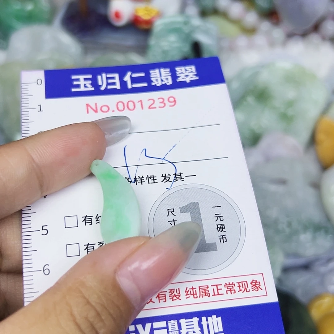 翡翠未镶嵌吊坠(不含链)111