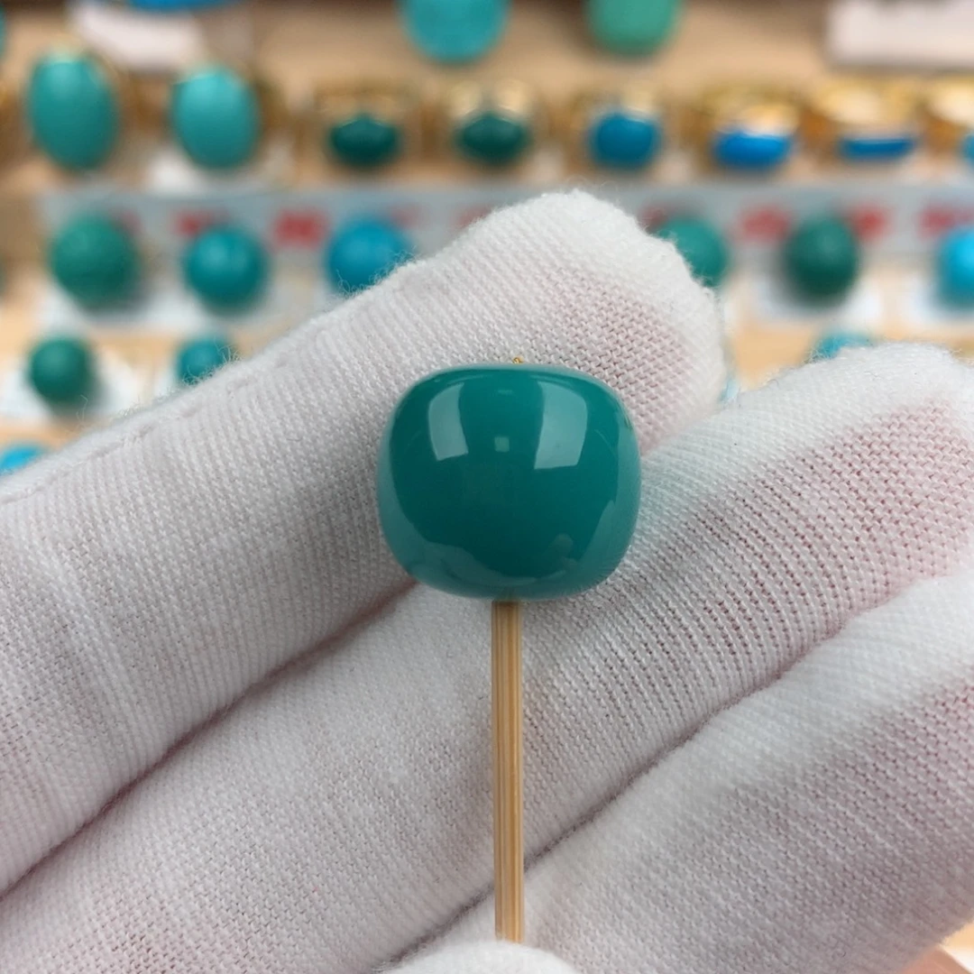 绿松石未镶嵌配饰13.6-12.1