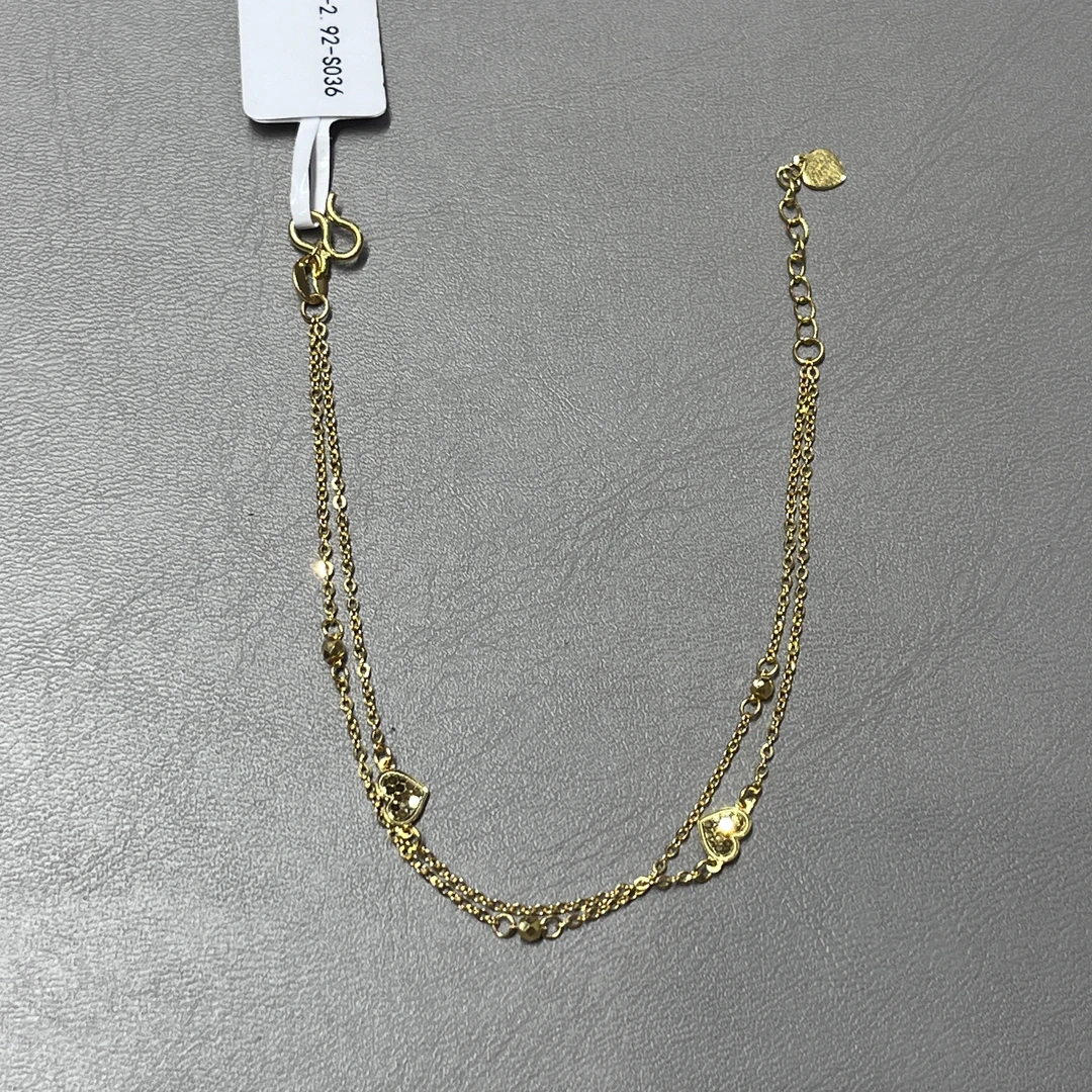 【旺旺金选】 足金999 5G爱心手链 2.92