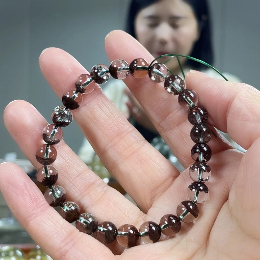 水晶手链未镶嵌红幽灵聚宝盆