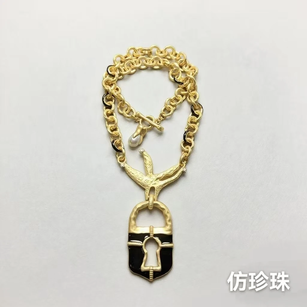 铜合金树脂项链 铜合金[花驴专享] 合金项链 HV81430