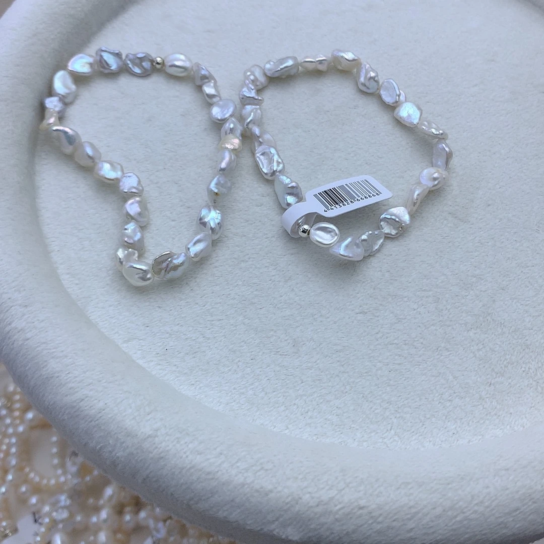 淡水珍珠颈饰合金