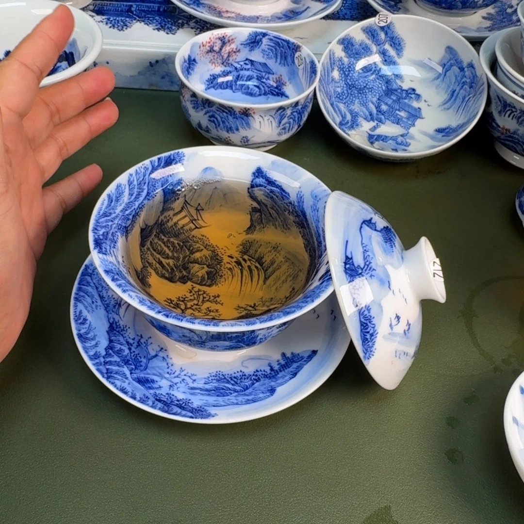 景德镇纯手绘茶具圆圆212