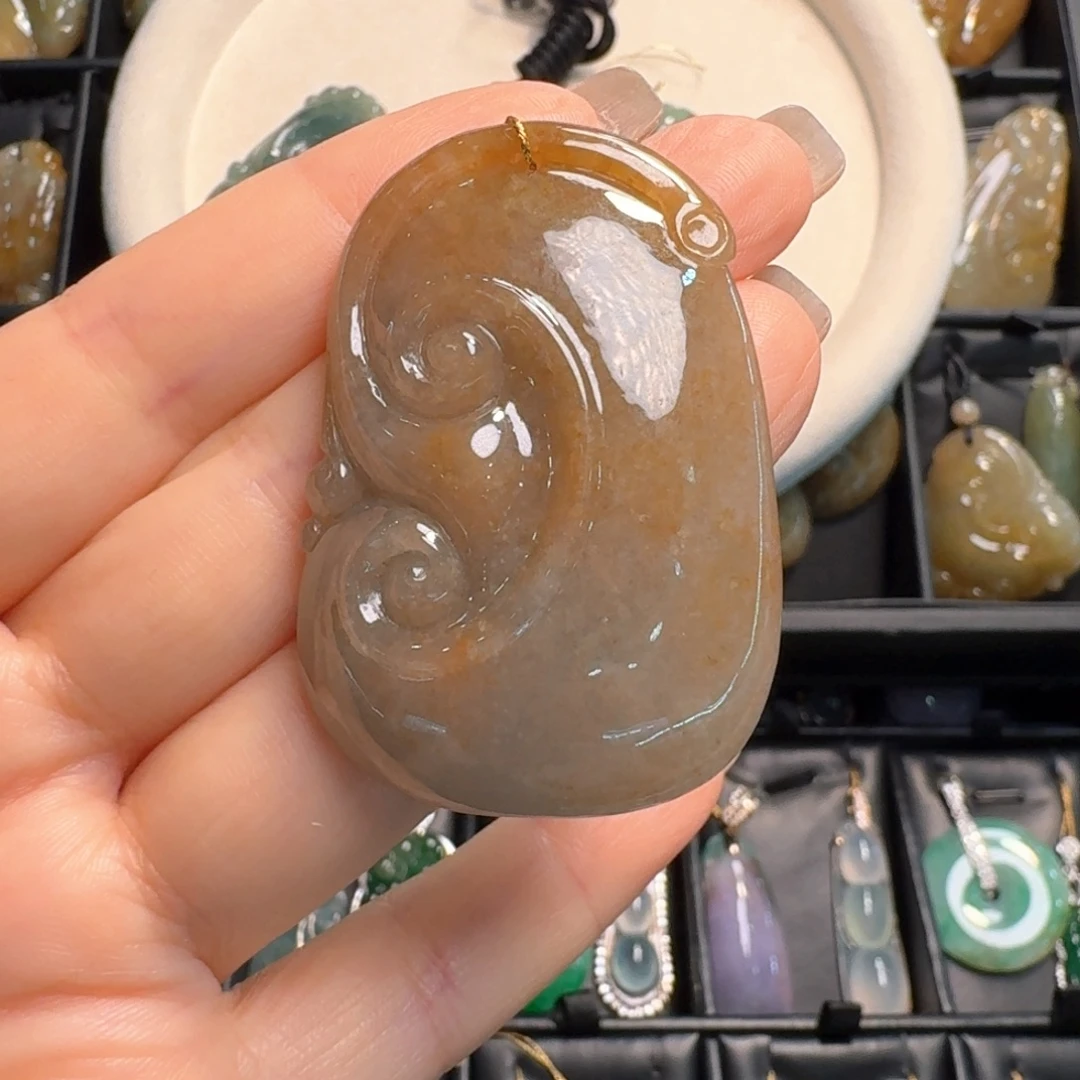 翡翠未镶嵌吊坠(不含链)如意