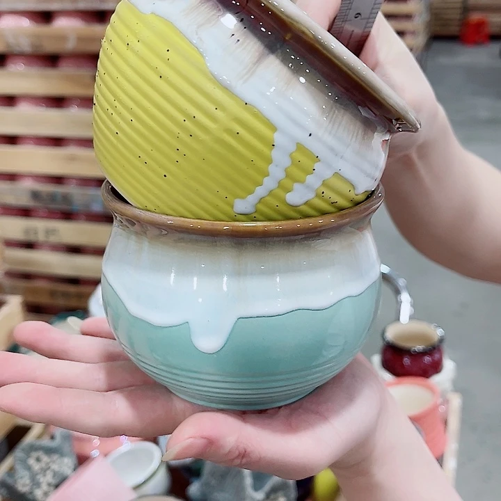 有孔，凑10元包邮陶瓷花盆发货！