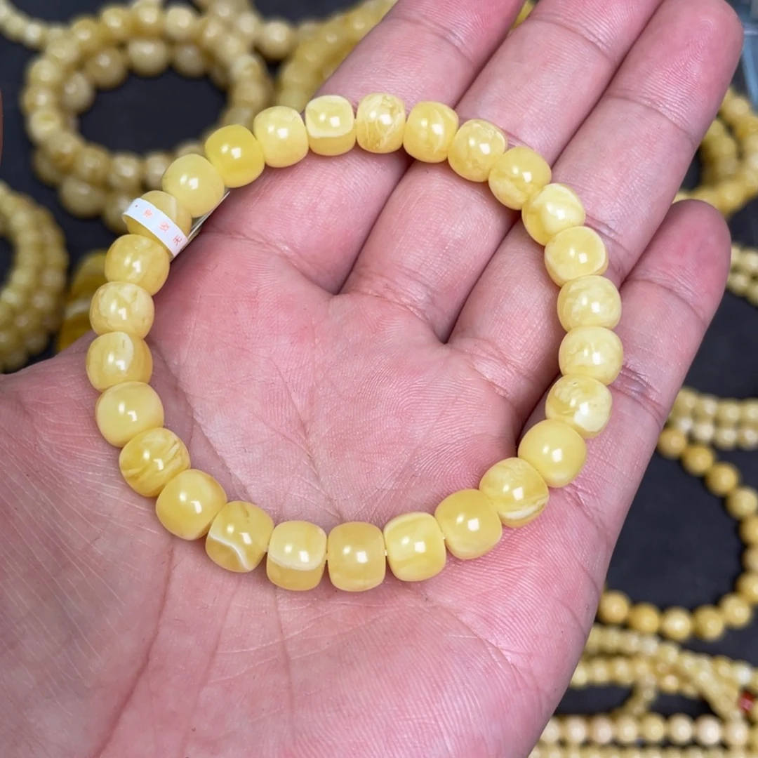 蜜蜡未镶嵌裸石蜜蜡手串8.6mm