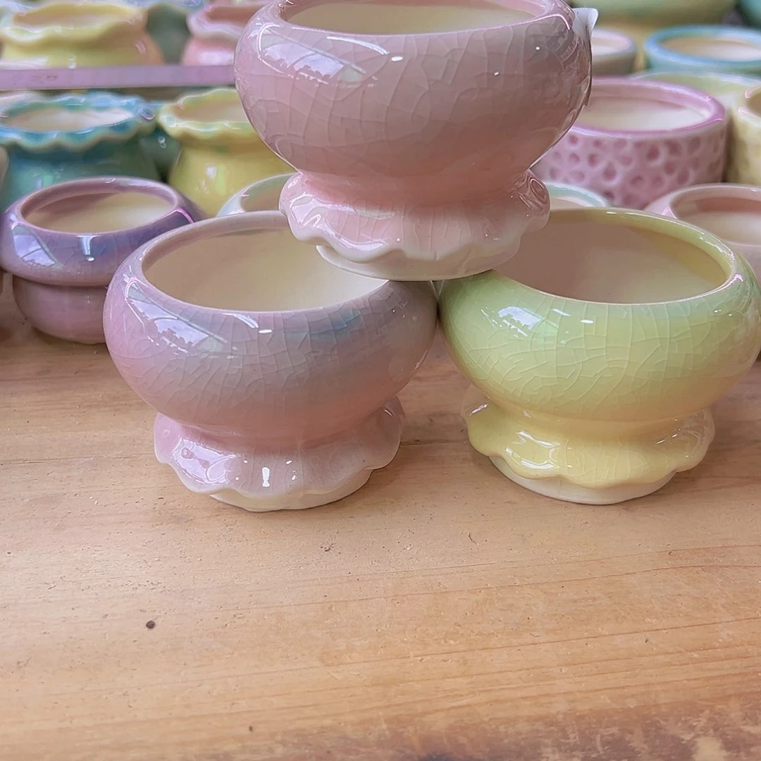 陶瓷花盆当场满12包邮