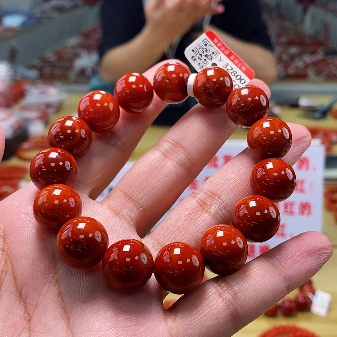 南红玛瑙14.5mm（多样性发一）典藏未镶嵌