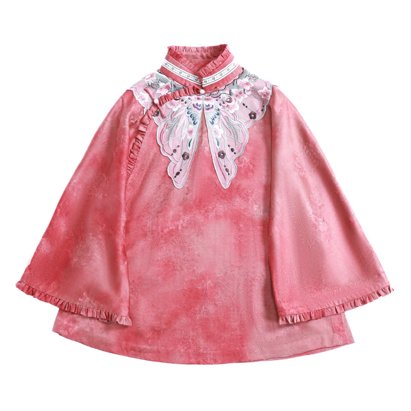 「蝶芳飞」乐锦坊复古中国风手工原创设计感日常百搭女装汉服上衣