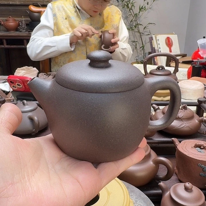 茶壶紫泥精工半手石敼（230 C c）