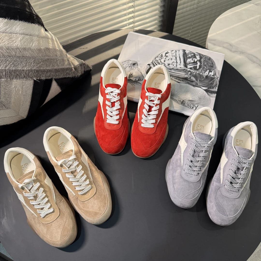 2025EM新款圆头鞋带德训鞋E25AA002