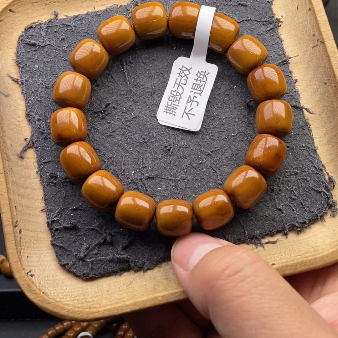 紫金鼠手串12.8mm天花板纯手工