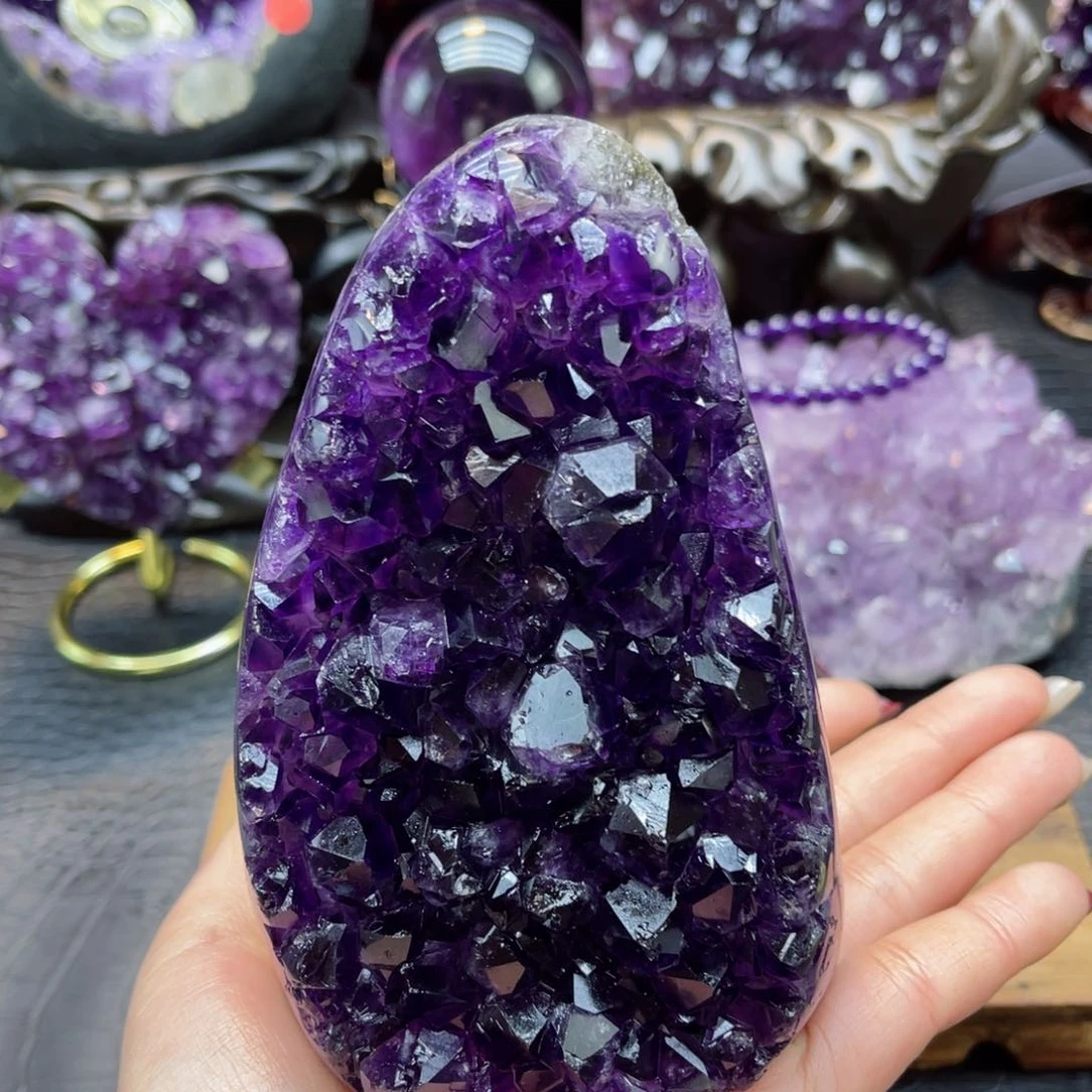 紫晶大型摆件（非配饰）未镶嵌J*