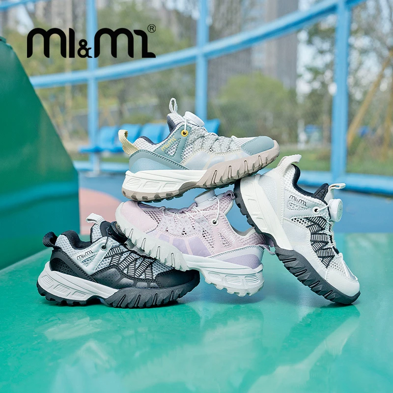 M1&M2童鞋山脉户外运动鞋网面儿童舒适时尚夏季透气防滑户外运动