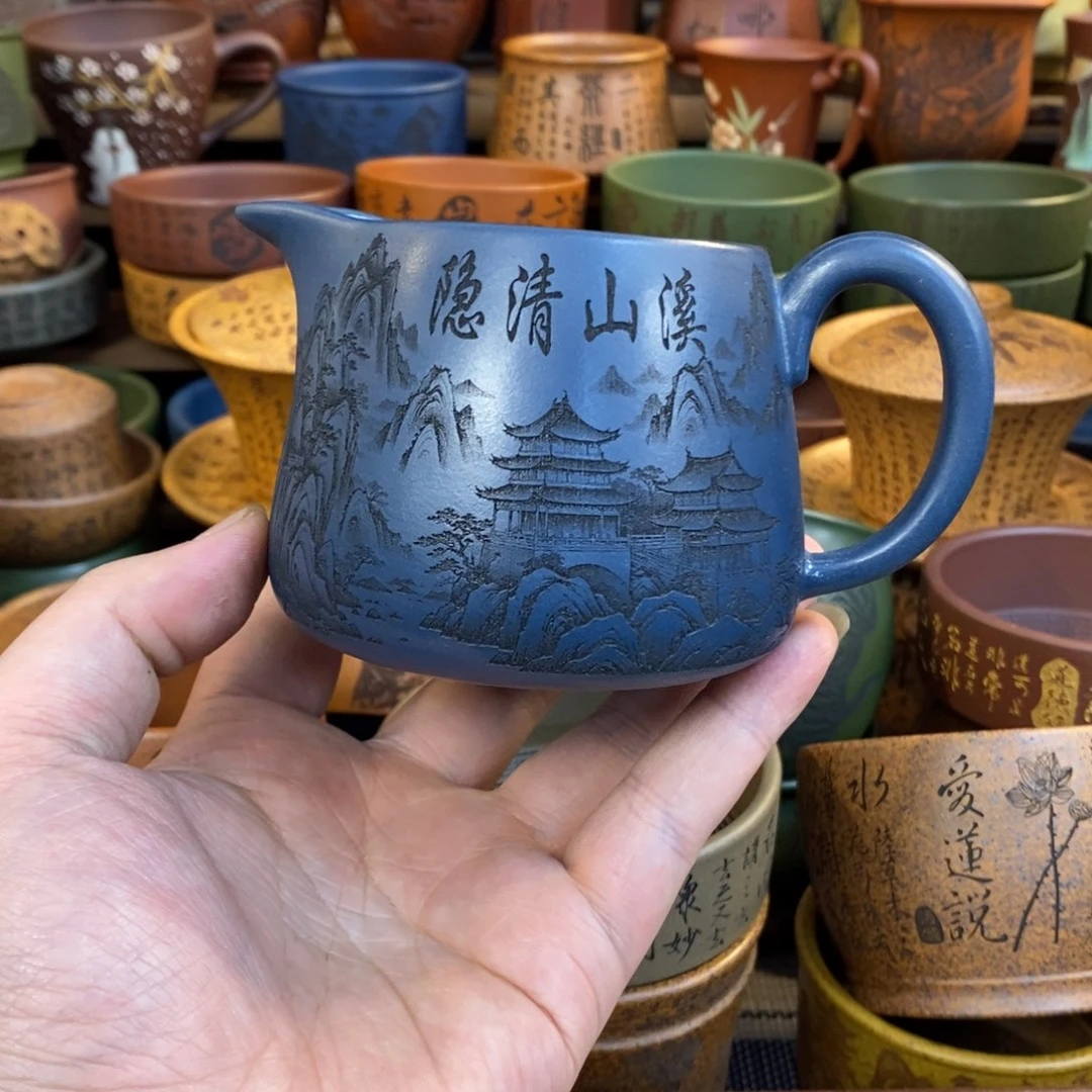 紫砂杯子宜兴全手工紫砂杯
