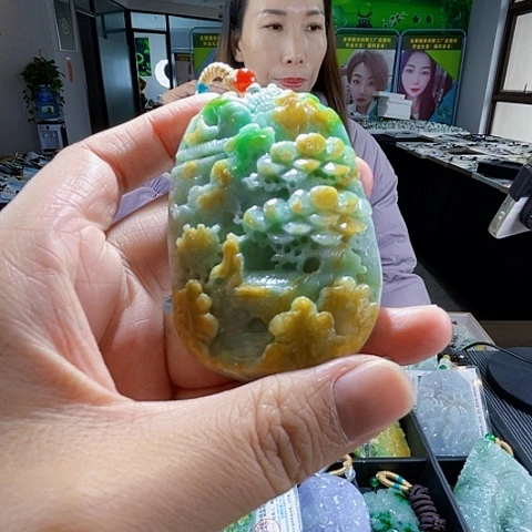 翡翠未镶嵌项链翡翠