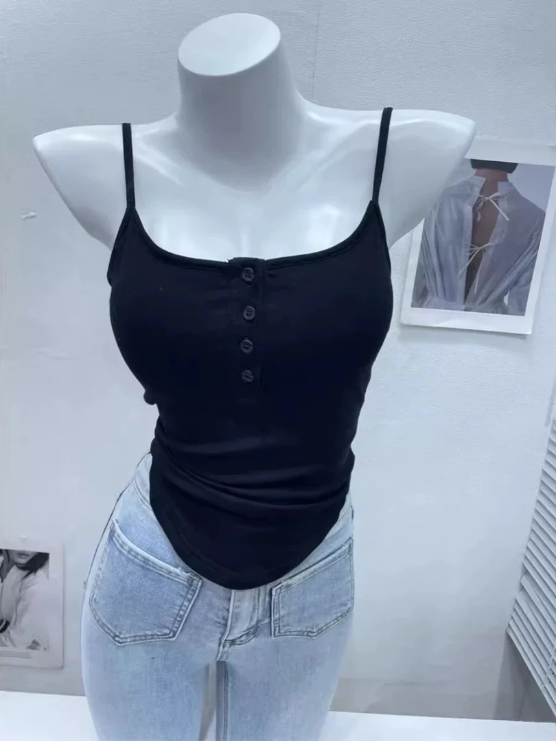 依依家潮流风背心显瘦纯欲风轻职风夏季吊带