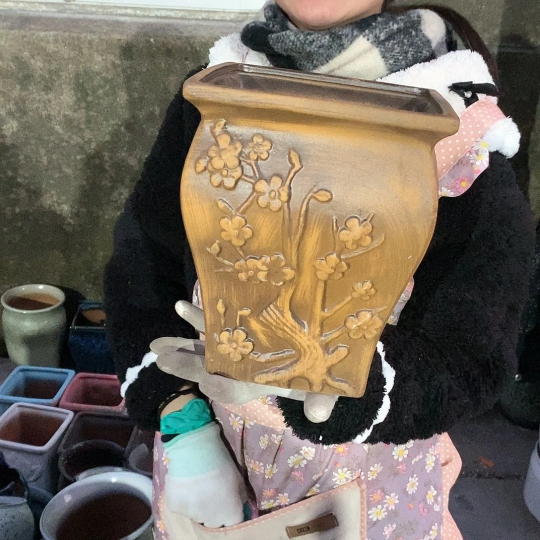 紫砂花盆正品口20高24