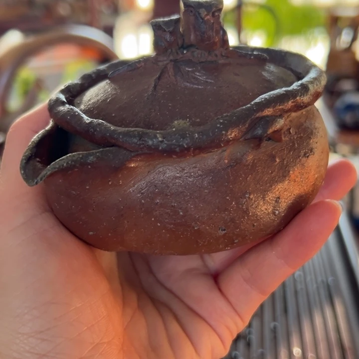 知***乐备前烧宝瓶友利幸幸夫作品