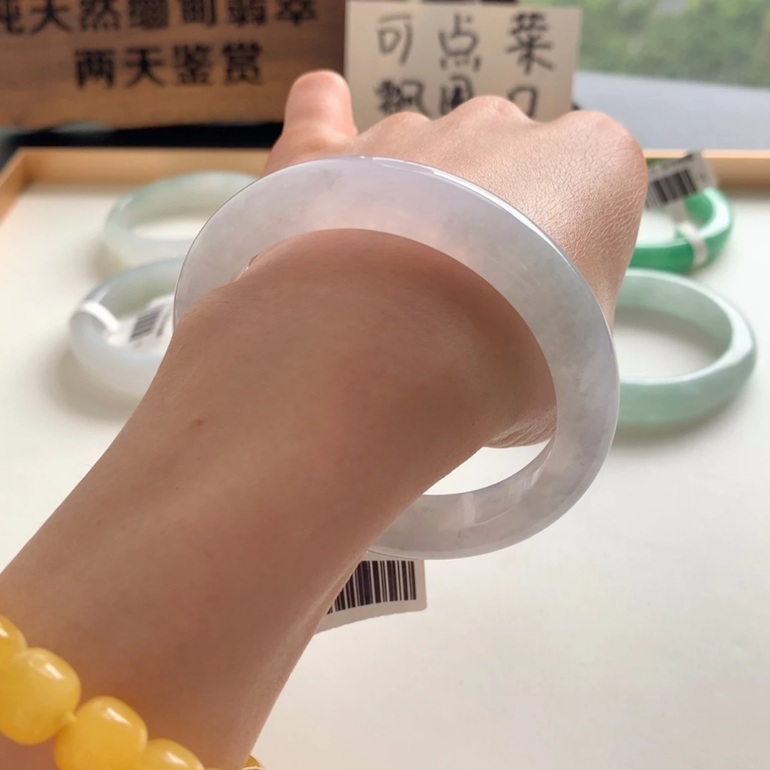 翡翠未镶嵌手镯56.2正圈