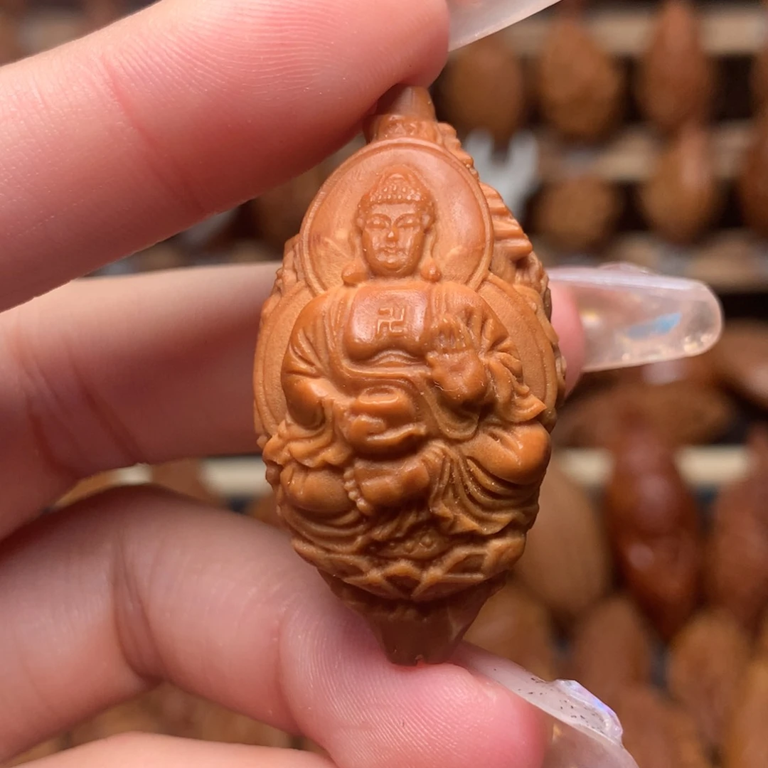 把件橄榄核如来佛